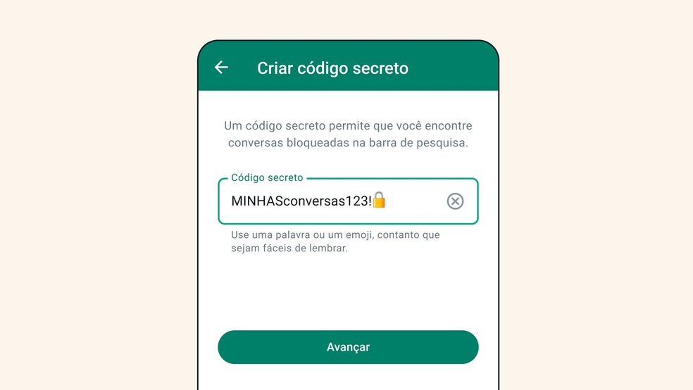 WhatsApp criou recurso de código secreto exclusivo para esconder mensagens — Foto: Divulgação/WhatsApp