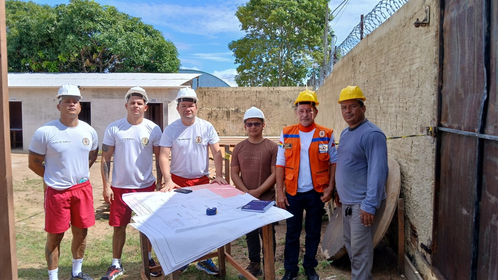 Oriximiná recebe inspeção técnica em obras do novo quartel dos Bombeiros