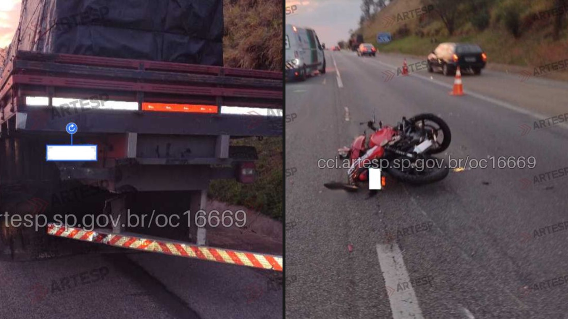 Motociclista morre após bater na traseira de caminhão em rodovia de Porto Feliz