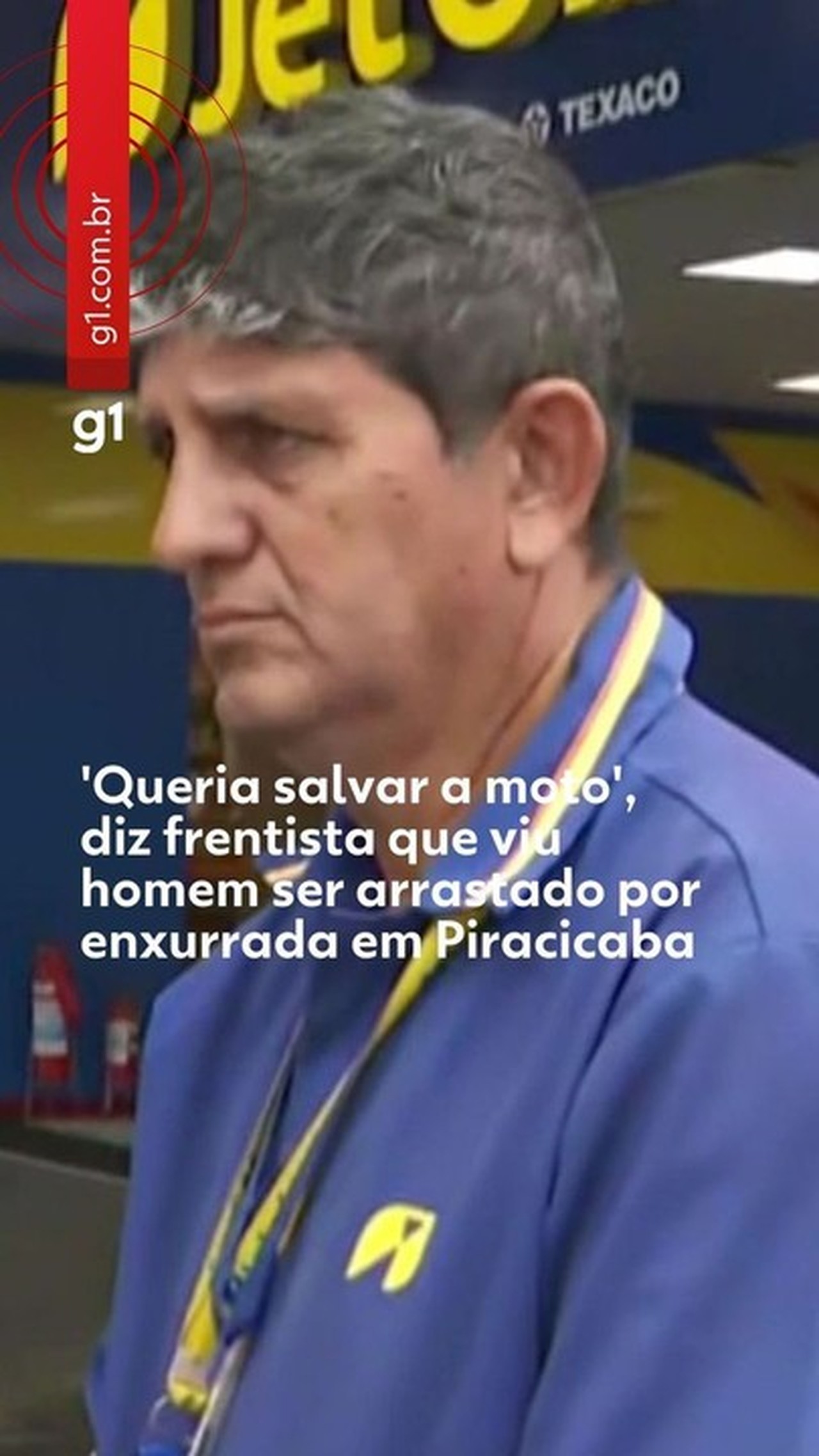 'Queria salvar a moto', diz frentista que viu motociclista ser arrastado por enxurrada e morrer em Piracicaba