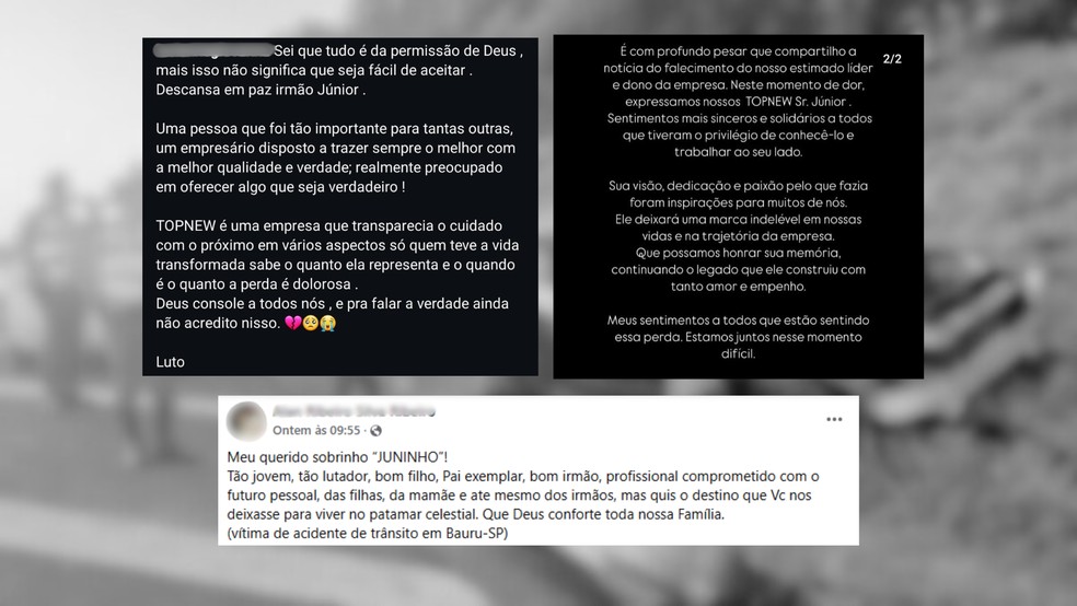 Capotamento após teste-drive gera comoção nas redes sociais no interior de SP — Foto: Redes Sociais