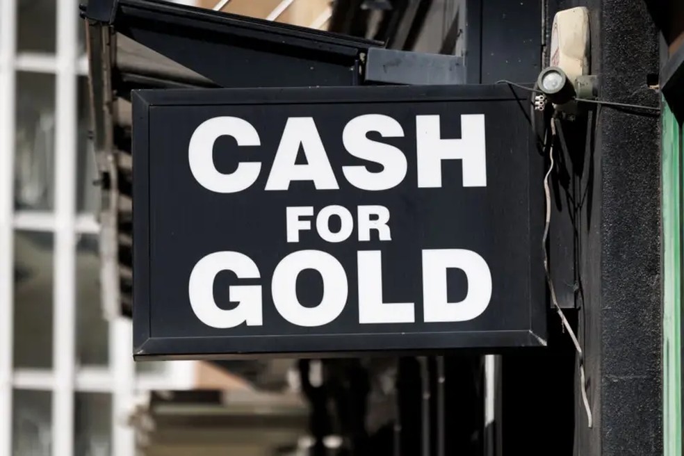 O valor do ouro aumentou mais de 40% no ano passado — Foto: Getty Images via BBC