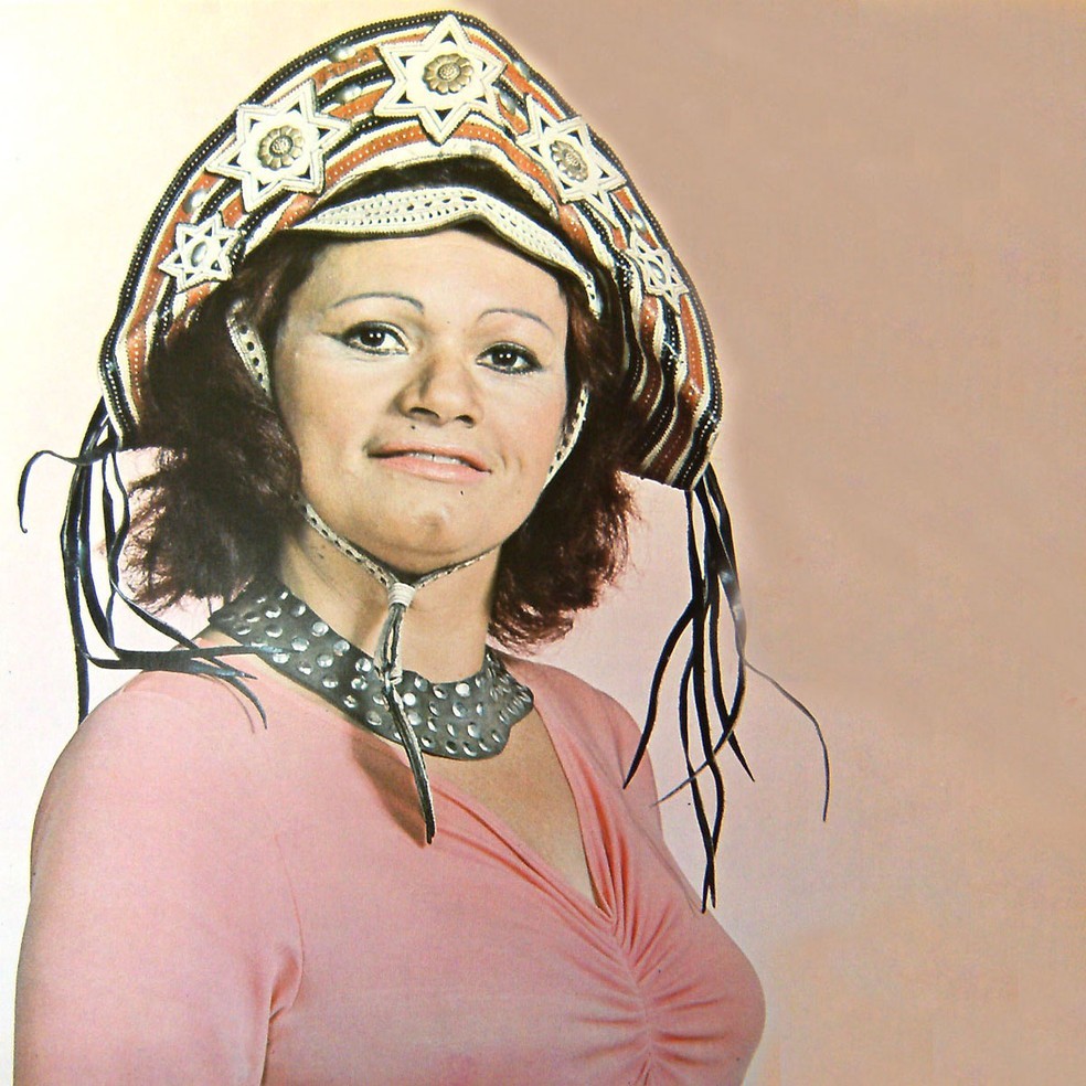 Cantora Marinês, conhecida como Rainha do Xaxado — Foto: Reprodução/Capa de disco 