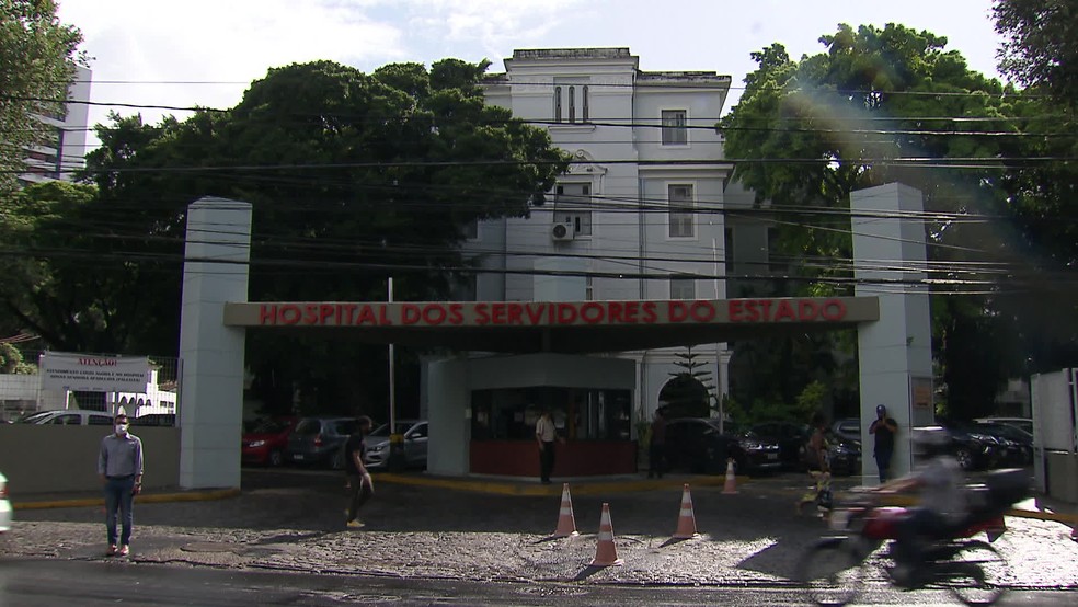 Hospital dos Servidores do Estado de Pernambuco recebe grande parte de demanda dos usuários do Sassepe — Foto: Reprodução/TV Globo