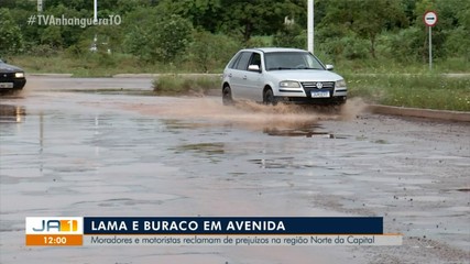 Motoristas reclamam de avenida cheia de buracos na região norte de Palmas