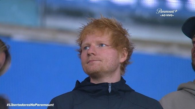 Ed Sheeran vai ao Maracanã para ver Fluminense x Atlético-MG pela Libertadores: 'Amazing'