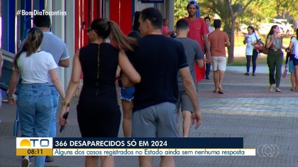 Tocantins registra 366 pessoas desparecidas em 2024