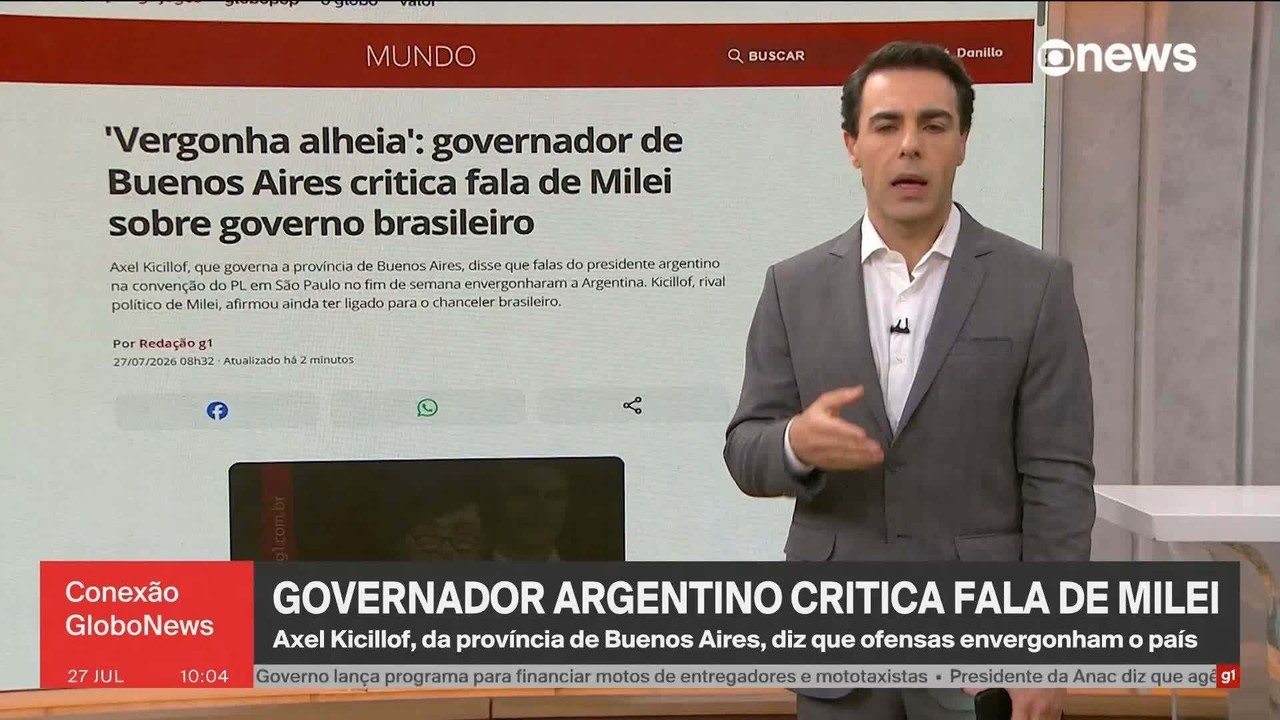 Milei volta a criticar Lula e diz que Brasil liderou 'campanha anti-Argentina' durante a Copa do Mundo