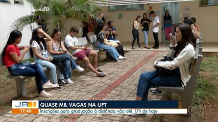 Prazo para inscrições na graduação à distância da UFT termina nesta segunda-feira (10)