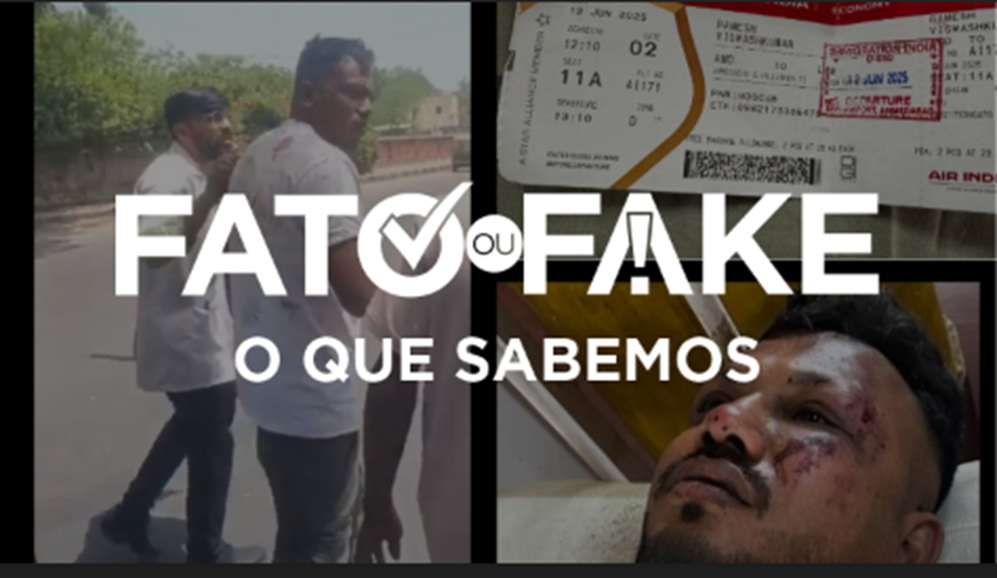 FATO OU FAKE: O que sabemos sobre o caso do homem que diz ser o único sobrevivente de queda de avião na Índia 