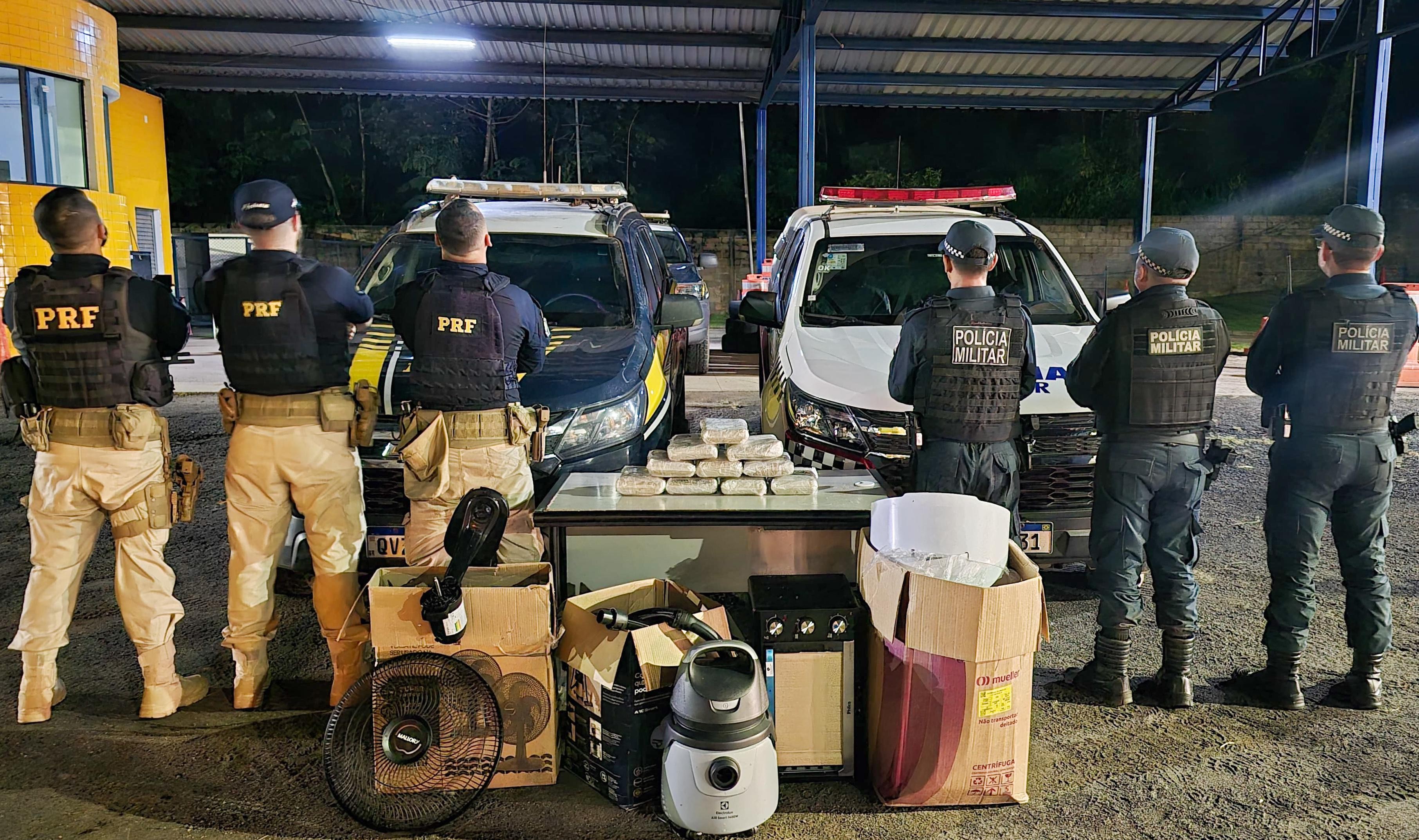 PRF e Polícia Militar apreendem mais de 11kg de maconha em operação conjunta em Santarém