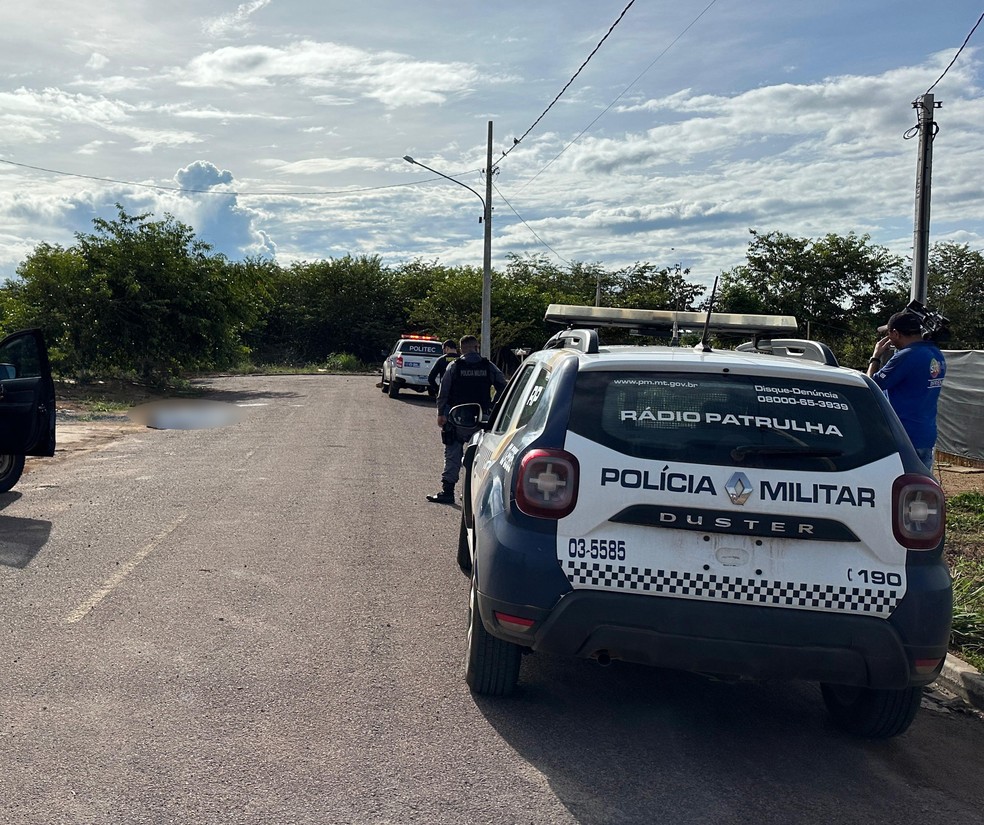 Polícia Civil Investiga o crime — Foto: João Morandi/TV Centro América