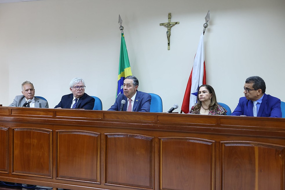 Visita do presidente do STF, ministro Luís Roberto Barroso, a Altamira (PA). — Foto: Antonio Augusto/SCO/STF.
