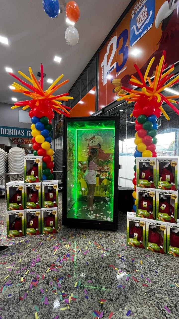 Pelúcia do mascote “Tucumano” é sucesso entre clientes do Grupo DB