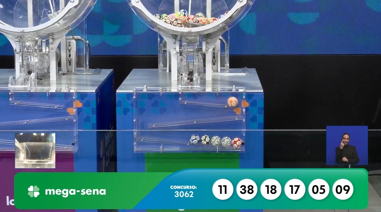 Mega-Sena, concurso 3062: confira os números sorteados