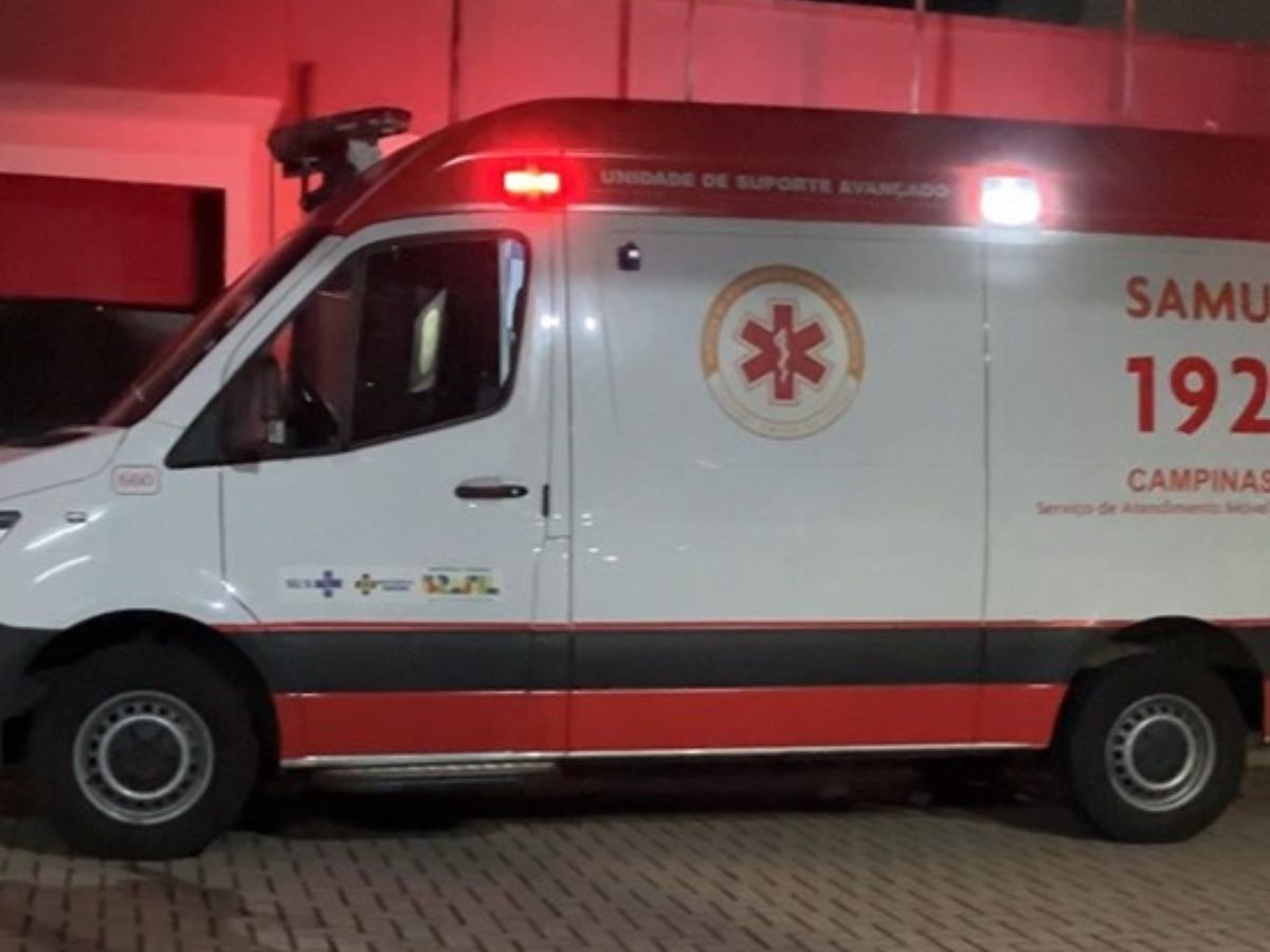 Paciente furta ambulância do Samu em Campinas e é abordado em Valinhos, diz PM