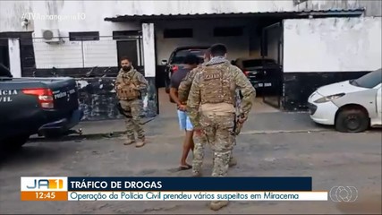 Três pessoas são presas por tráfico de drogas em Miracema