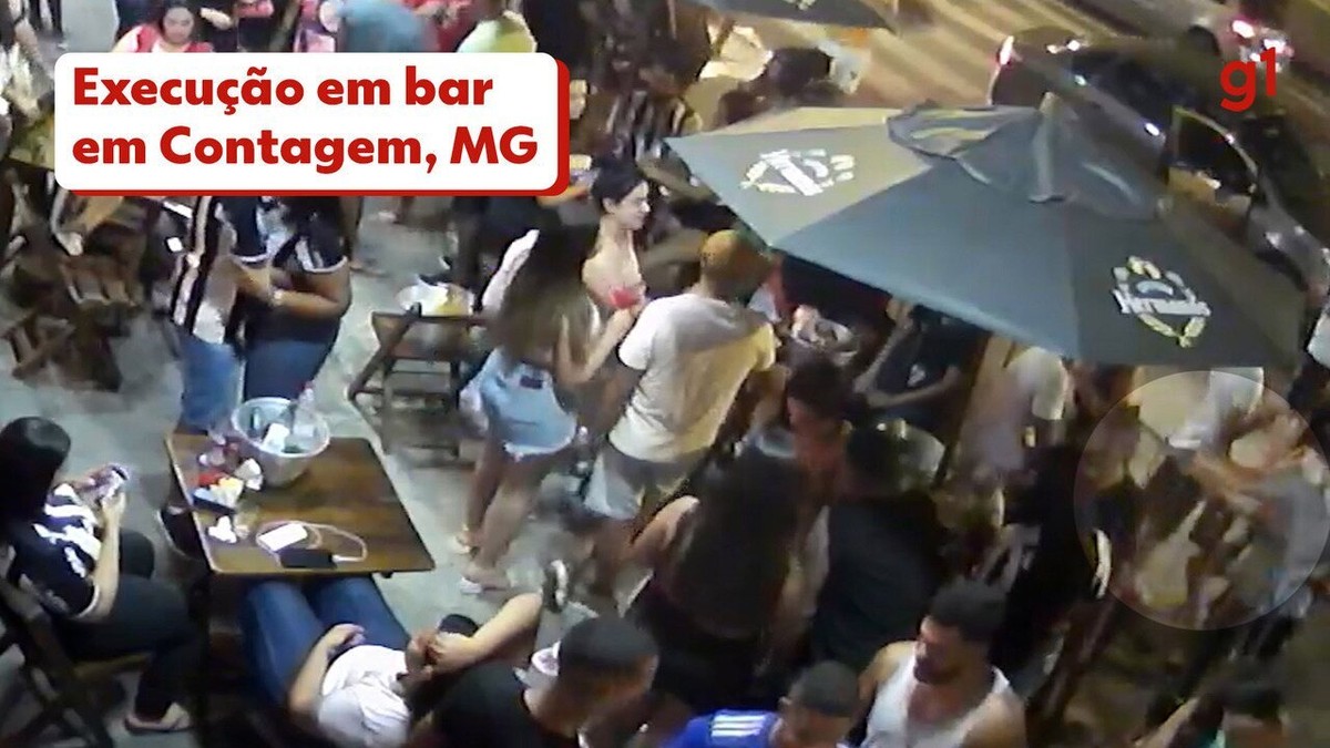 Homem é Executado A Tiros Em Bar Lotado Em Contagem VÍdeo Minas Gerais G1 2287