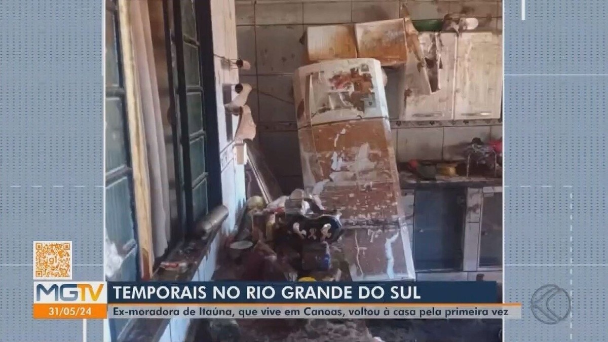 'Situação pior do que imaginava': professora mineira que reside na cidade de Canoas mostra estragos dentro de casa causados por enchente