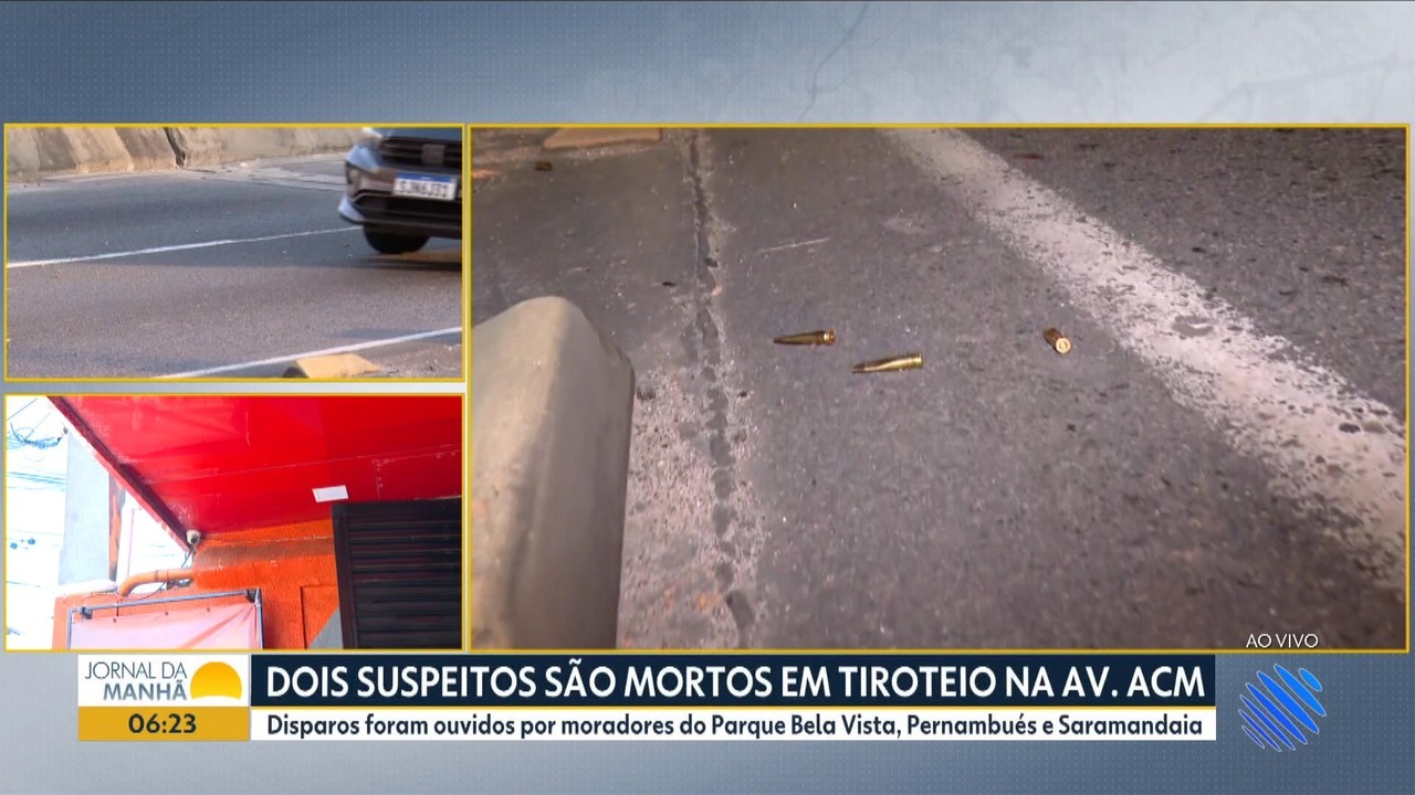 Dois homens morrem após troca de tiros com policiais em uma das principais avenidas de Salvador