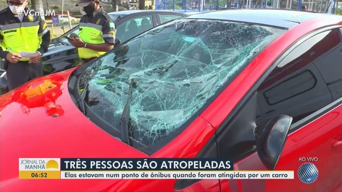 Homem sem habilitação atropela três pessoas na Rótula do Abacaxi em
