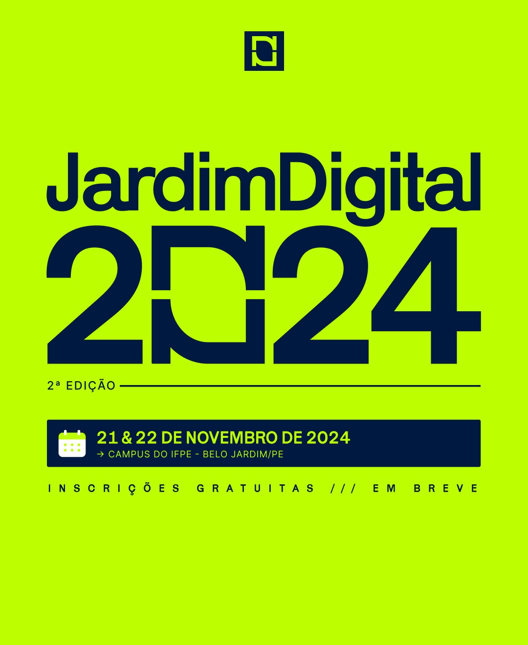 Jardim digital, maior festival de Inovação e Tecnologia do Agreste, está com inscrições abertas; veja como participar