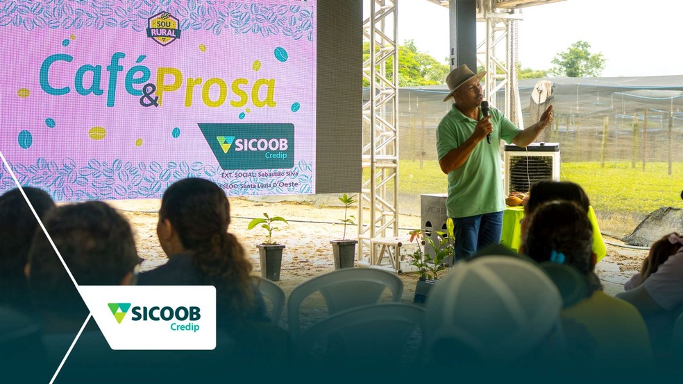 Sicoob Credip reúne mais de 100 produtores no Café e Prosa em Santa Luzia D’Oeste — Foto: Divulgação