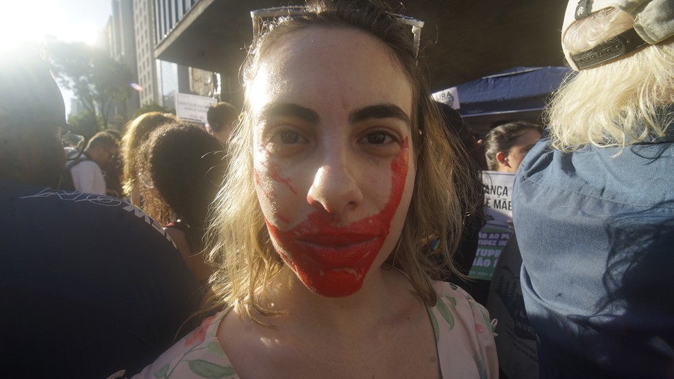 Ato Criança Não é Mãe acontece na Pualista — Foto: Cris Fraga/Estadão Conteúdo