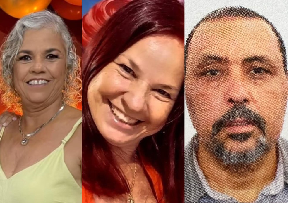 Vítimas foram identificadas como Mara Cristina Vigneron de Araújo Oliveira, Patrícia Vigneron Araújo eRomulo Alves de Oliveira (da esquerda para a direita) — Foto: Reprodução/Redes Sociais