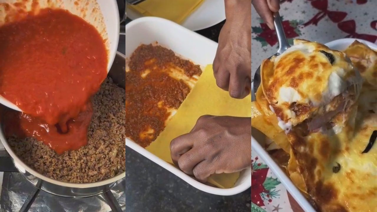 Sabor de Natal: lasanha tradicional com molho caseiro promete ceia farta