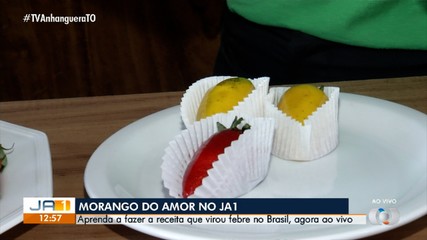 Saiba como preparar a receita viral de morango do amor