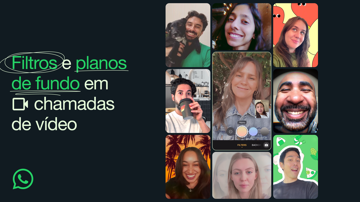 WhatsApp ganha filtros e planos de fundo para videochamadas; veja como usar