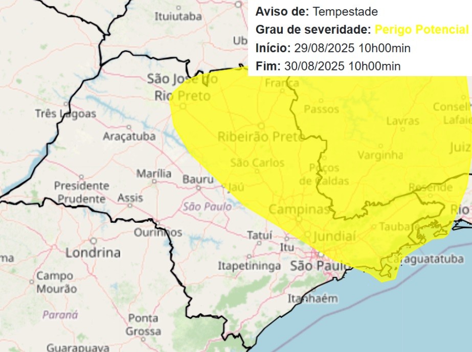 Depois do veranico, região de Piracicaba tem previsão de tempestades; veja como fica o clima