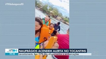 Casos de naufrágios reforçam alerta para risco de afogamentos no Tocantins