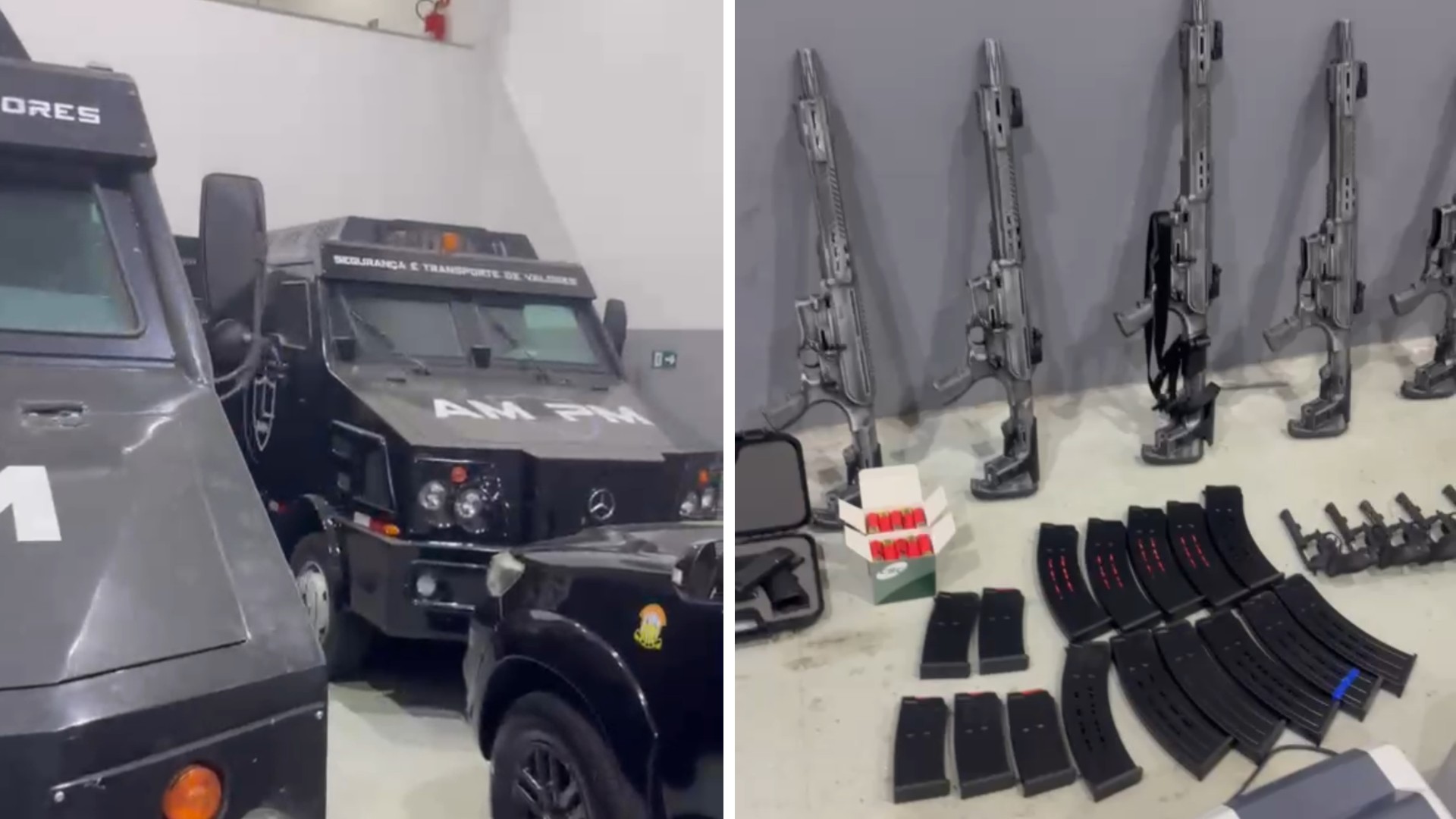 Polícia Civil encontra esconderijo com carros-fortes e armas durante operação contra o crime organizado em Arujá