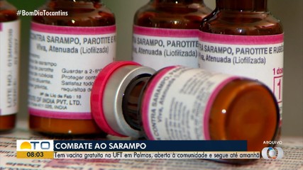 Comunidade pode receber vacinação gratuita contra o sarampo na UFT