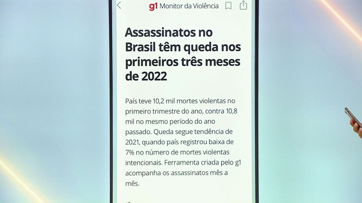 Assassinatos No Brasil T M Queda Nos Primeiros Tr S Meses De Monitor Da Viol Ncia G