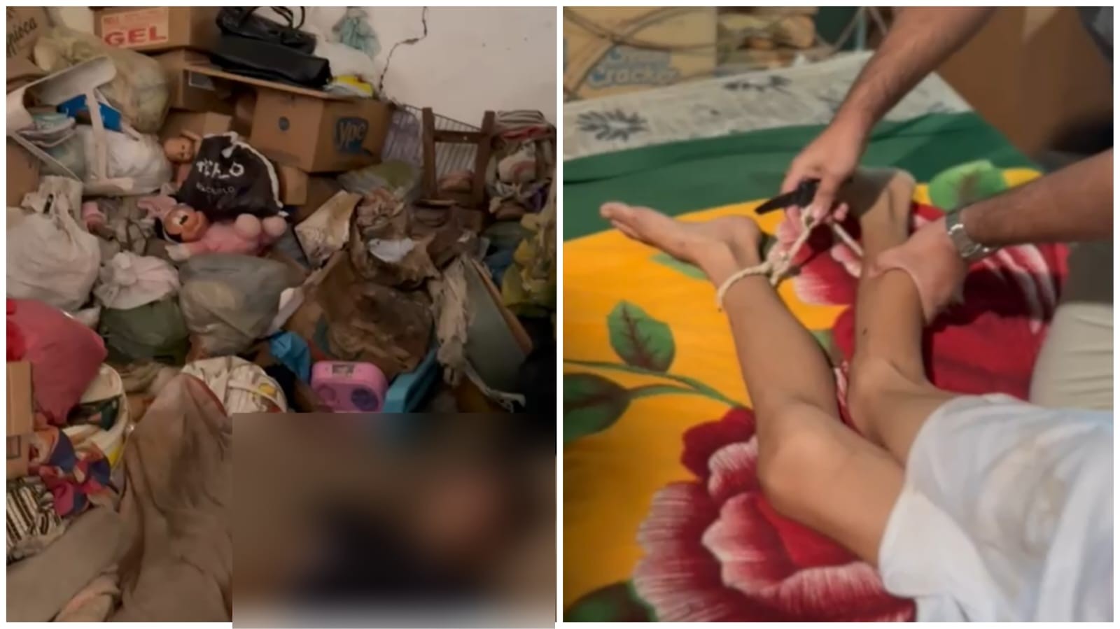 Vídeo: Idoso preso por maus-tratos mantinha as duas filhas amarradas à cama, no Ceará