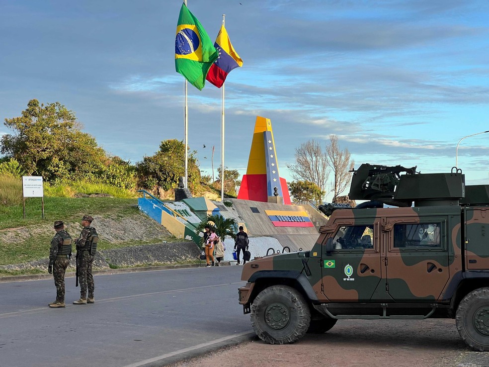 Pacaraima é a porta de entrada aos venezuelanos que chegam ao Brasil — Foto: Caíque Rodrigues