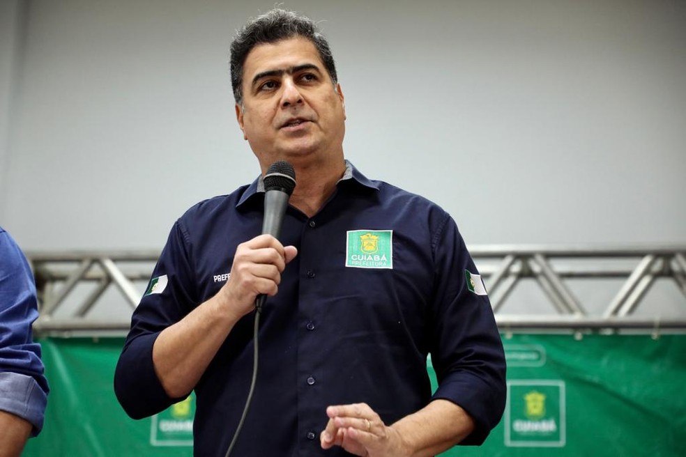 O prefeito de Cuiabá, Emanuel Pinheiro (MDB), anunciou que irá decretar passaporte da vacina na capital — Foto: Secom/Luiz Alves