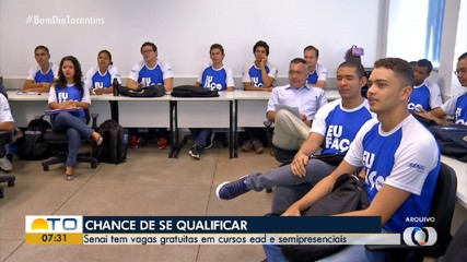 Senai tem vagas gratuitas em cursos EAD e semipresenciais; confira