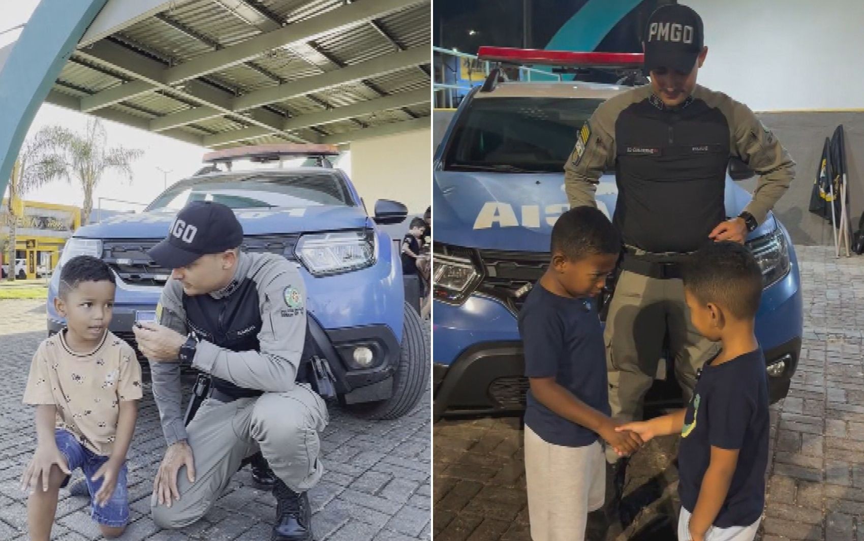 Menino procura PM para denunciar tio que o derrubou, e final surpreende; vídeo