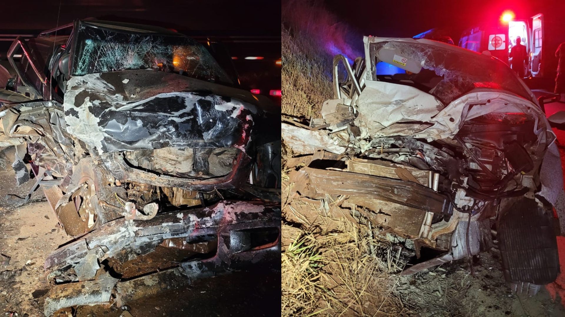 Batida na MGC-354 mata mulher e deixa casal ferido em Presidente Olegário