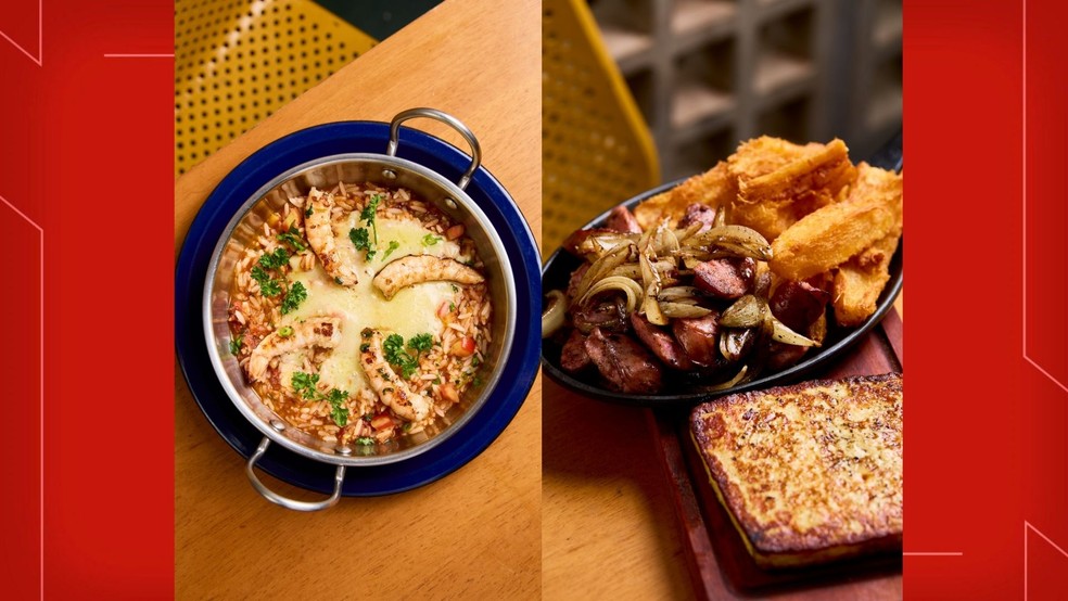 Pratos servidos durante o Festival Viva Brasília no Mané Mercado — Foto: Festival Viva Brasília/Divulgação