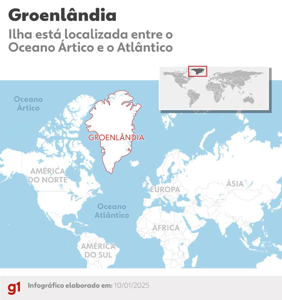 Groenlândia — Foto: g1