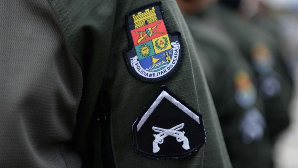 Policial militar foi preso após abandonar serviço e tentar matar casal a tiros em Parambu, no interior do Ceará. — Foto: Polícia Militar/ Divulgação
