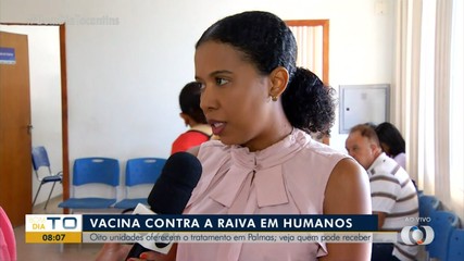 Oito unidade de saúde em palmas oferecem vacina para humanos contra a raiva