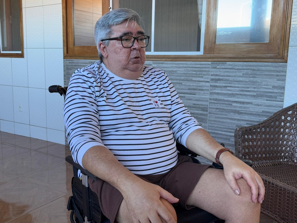 José Fernandes de Amorim convive com a ELA — Foto: Sérgio Henrique Santos/Inter TV Cabugi