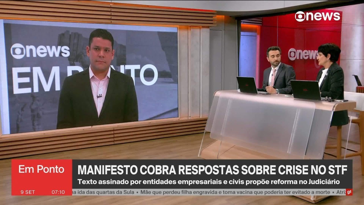 Empresários, economistas e intelectuais lançam manifesto cobrando reação do STF diante de crise institucional