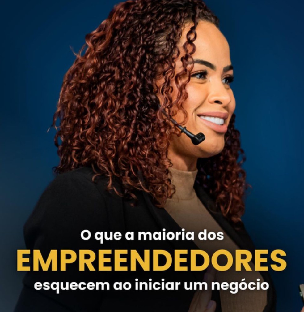 Claudia Rodrigues compartilha conteúdo sobre empreendedorismo no Instagram — Foto: Reprodução/Redes sociais
